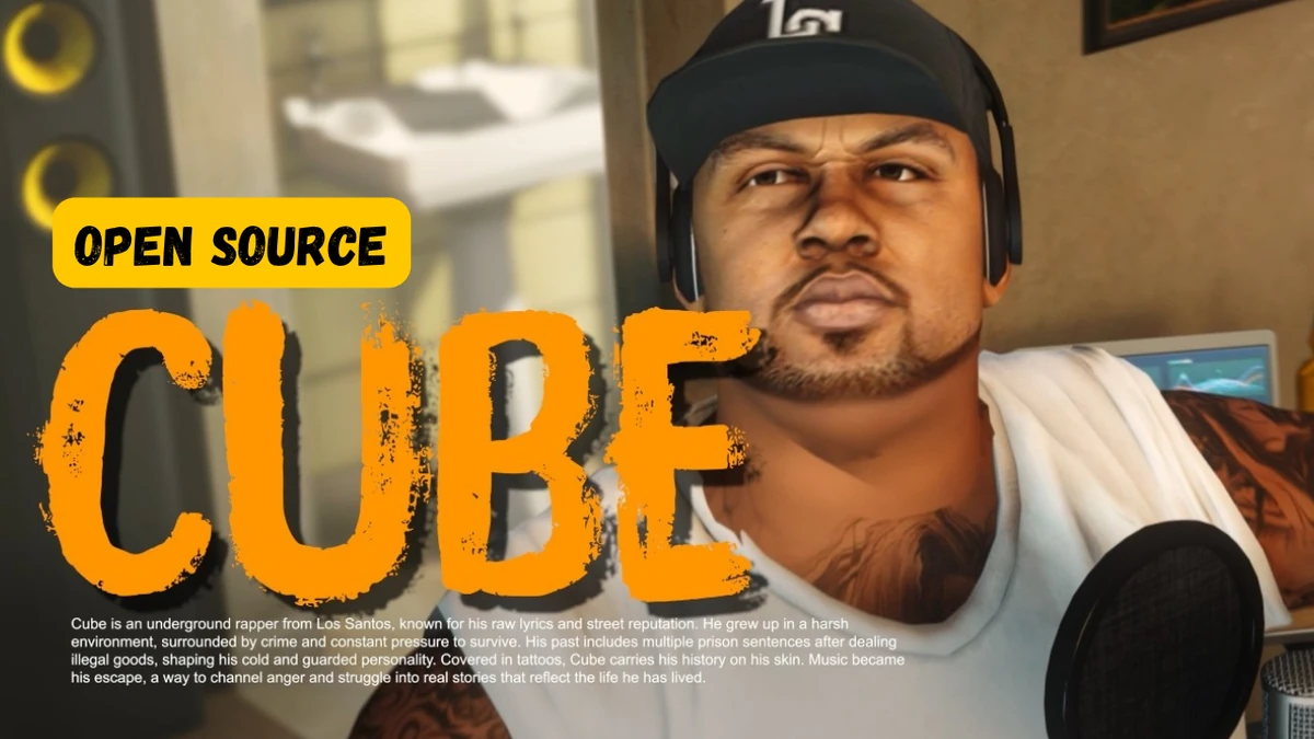 Cube Custom Ped FiveM | Add-On Rapper Character